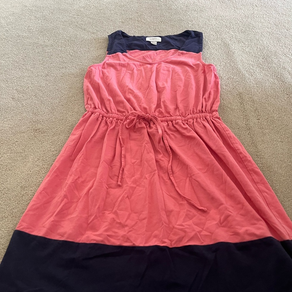 LOF Pink and Navy Dress